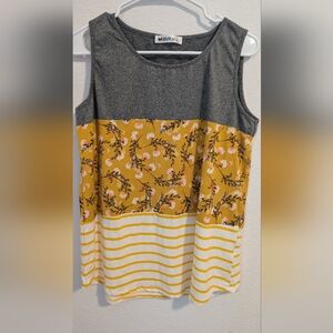 Boutique Mixed Print Tank Top